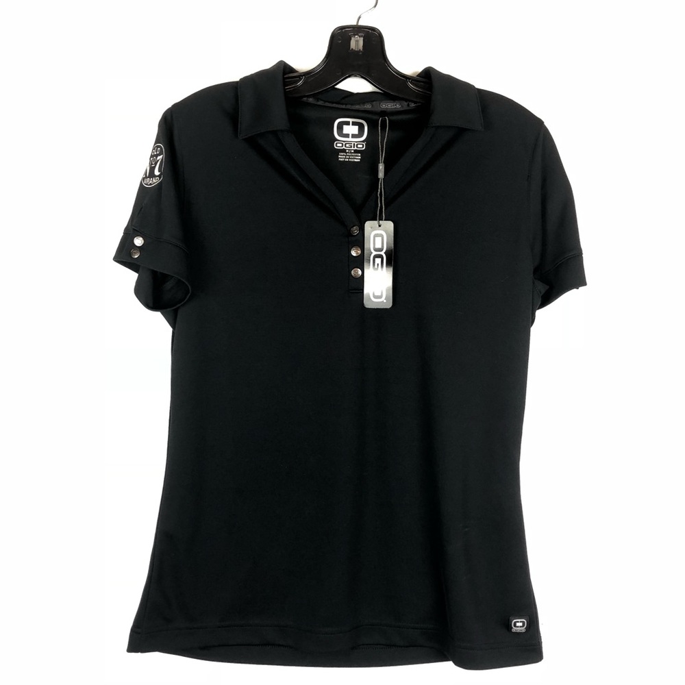 Old No. 7 Jack Daniels Women’s Black Polo Shirt